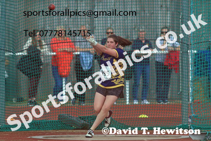 Senior Womens hammer, 2024 Northern Senior and Under-20s Track and Field Champs, Middlesbrough.  Photo: David T. Hewitson/Sports for All Pics